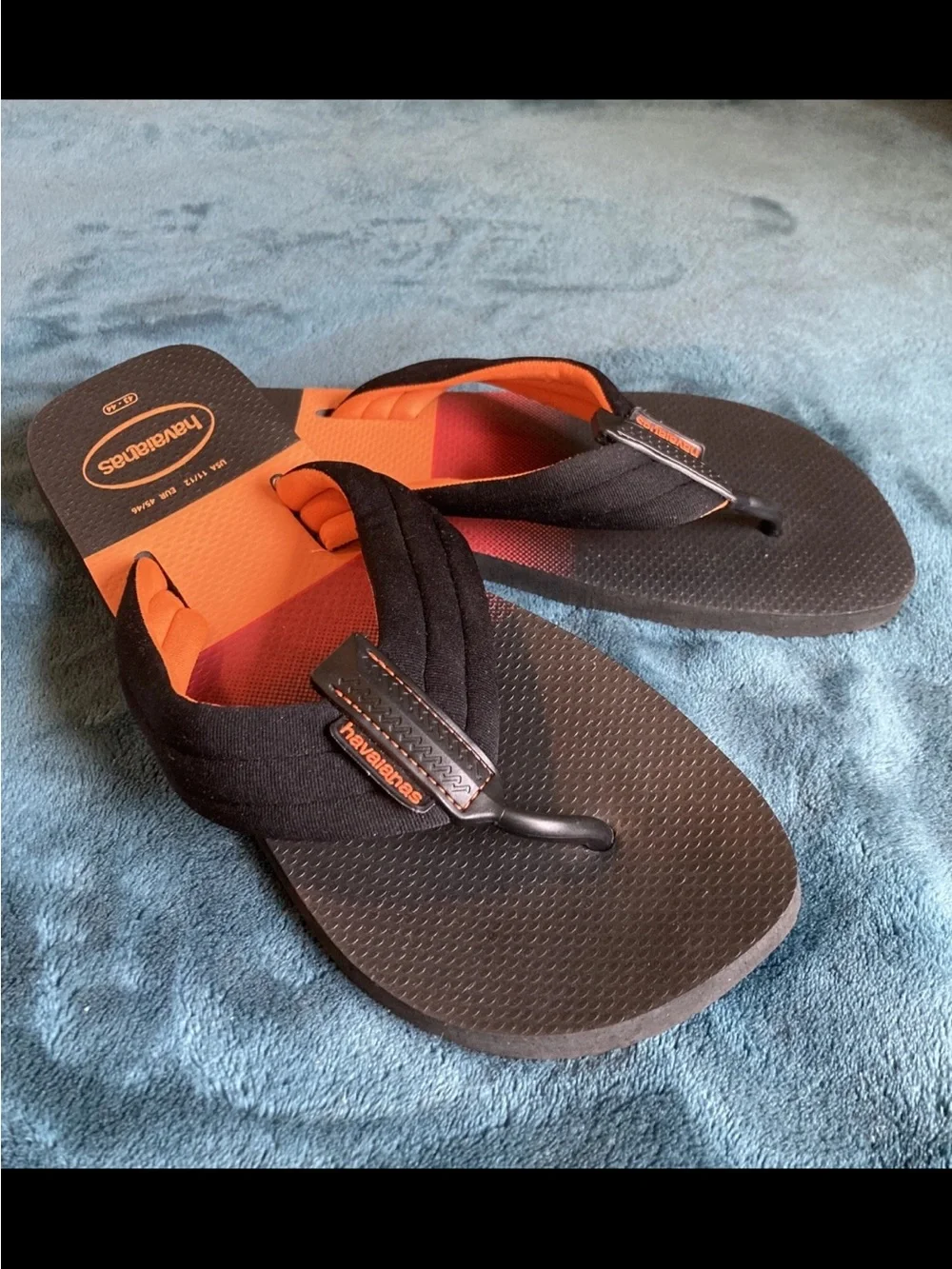 Havaianas Navy & Orange Men's Flip Flops